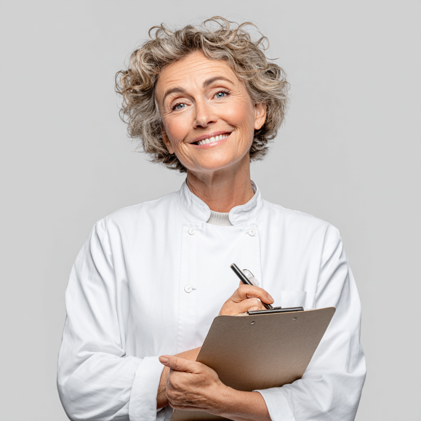 Nutritionist consultând senior