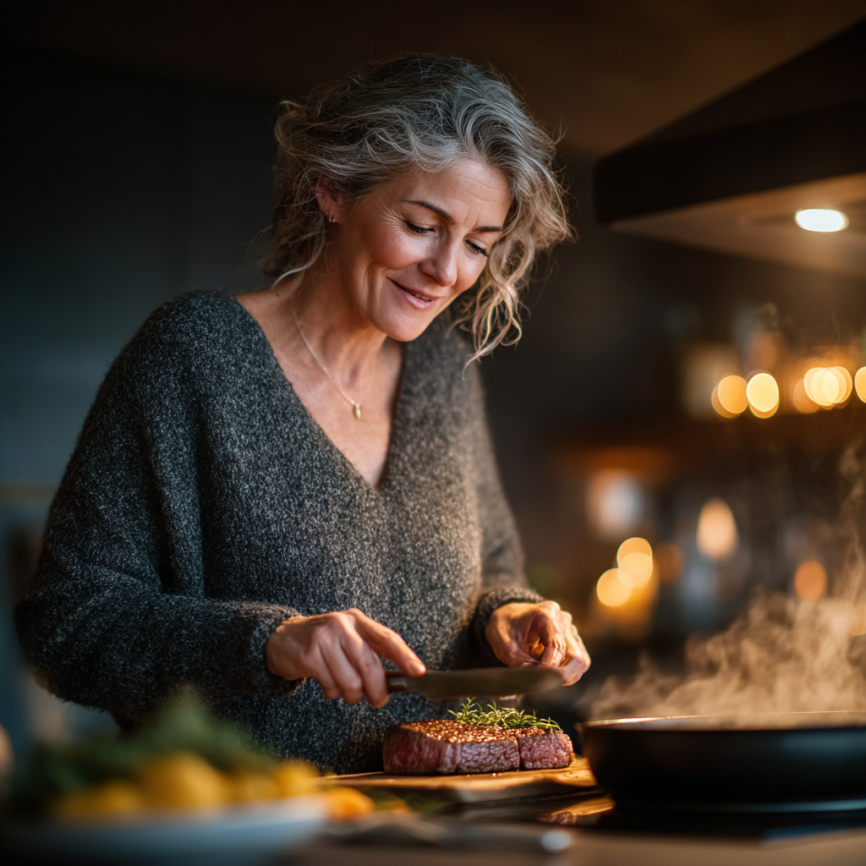 Grup de seniori fericiți care participă la o activitate de gătit sănătos